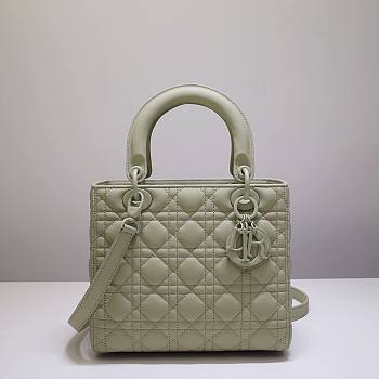 Dior Lady My AbcDior Lambskin Bag Gray 24cm | M0538