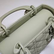Dior Lady My AbcDior Lambskin Bag Gray 24cm | M0538 - 3