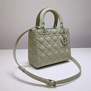 Dior Lady My AbcDior Lambskin Bag Gray 24cm | M0538 - 5