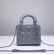 Dior Lady My AbcDior Lambskin Bag Blue 24 cm | M0538 - 1
