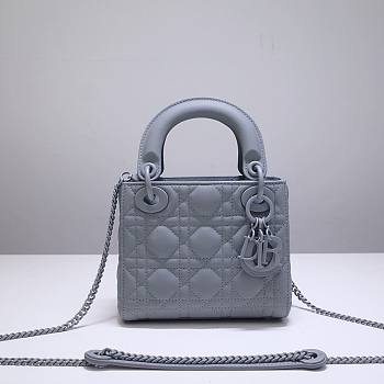 Dior Lady My AbcDior Lambskin Bag Blue 24 cm | M0538