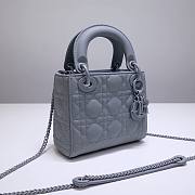 Dior Lady My AbcDior Lambskin Bag Blue 24 cm | M0538 - 6