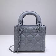 Dior Lady My AbcDior Lambskin Bag Blue 24 cm | M0538 - 5