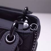 Dior Mini Lady Black Ultramatte Cannage Calfskin | M0505 - 6