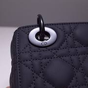 Dior Mini Lady Black Ultramatte Cannage Calfskin | M0505 - 4