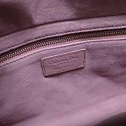 Dior Lady Blush Ultramatte Cannage Calfskin Pink 24cm | M0565 - 4