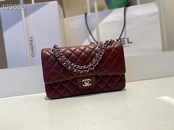 Chanel Classic Double Flap Bag Lambskin Metal Red | A01112