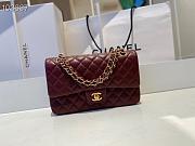 Chanel Classic Double Flap Bag Lambskin Golden Red | A01112 - 1