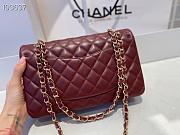 Chanel Classic Double Flap Bag Lambskin Golden Red | A01112 - 2