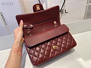 Chanel Classic Double Flap Bag Lambskin Golden Red | A01112 - 4