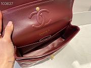 Chanel Classic Double Flap Bag Lambskin Golden Red | A01112 - 5