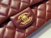 Chanel Classic Double Flap Bag Lambskin Golden Red | A01112 - 6