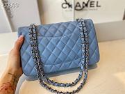 Chanel Classic Double Flap Bag Lambskin Metal Blue | A01112 - 5