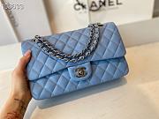 Chanel Classic Double Flap Bag Lambskin Metal Blue | A01112 - 3
