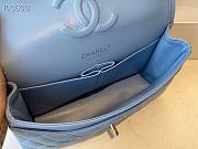 Chanel Classic Double Flap Bag Lambskin Metal Blue | A01112 - 2