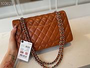 Chanel Classic Double Flap Bag Lambskin Metal Brown | A01112 - 4