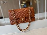 Chanel Classic Double Flap Bag Lambskin Golden Brown | A01112 - 4