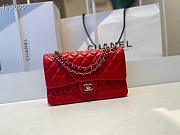Chanel Classic Double Flap Bag Lambskin Metal Bright Red | A01112 - 2