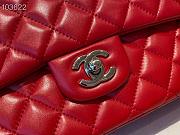 Chanel Classic Double Flap Bag Lambskin Metal Bright Red | A01112 - 6