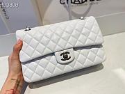 Chanel Classic Double Flap Bag Lambskin Metal White | A01112 - 5