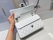 Chanel Classic Double Flap Bag Lambskin Metal White | A01112 - 4