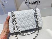 Chanel Classic Double Flap Bag Lambskin Metal White | A01112 - 3