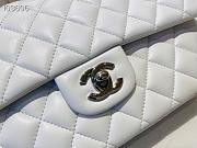 Chanel Classic Double Flap Bag Lambskin Metal White | A01112 - 2