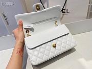 Chanel Classic Double Flap Bag Lambskin Golden White | A01112 - 3