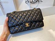 Chanel Classic Double Flap Bag Lambskin Golden Black | A01112 - 2