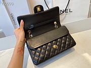 Chanel Classic Double Flap Bag Lambskin Golden Black | A01112 - 3