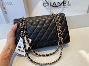 Chanel Classic Double Flap Bag Lambskin Golden Black | A01112 - 4