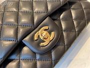 Chanel Classic Double Flap Bag Lambskin Golden Black | A01112 - 6
