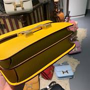 Hermes mini constance shoulder bag yellow  - 2