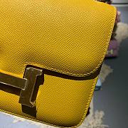 Hermes mini constance shoulder bag yellow  - 6
