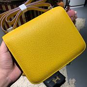 Hermes mini constance shoulder bag yellow  - 5