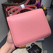 Hermes mini constance shoulder bag pink - 2