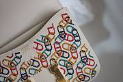 Hermes mini constance shoulder embroided white - 2