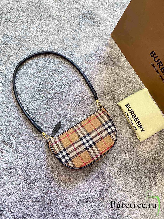 Burberry B Olympia Pouch Checked Shoulder Bag  - 1