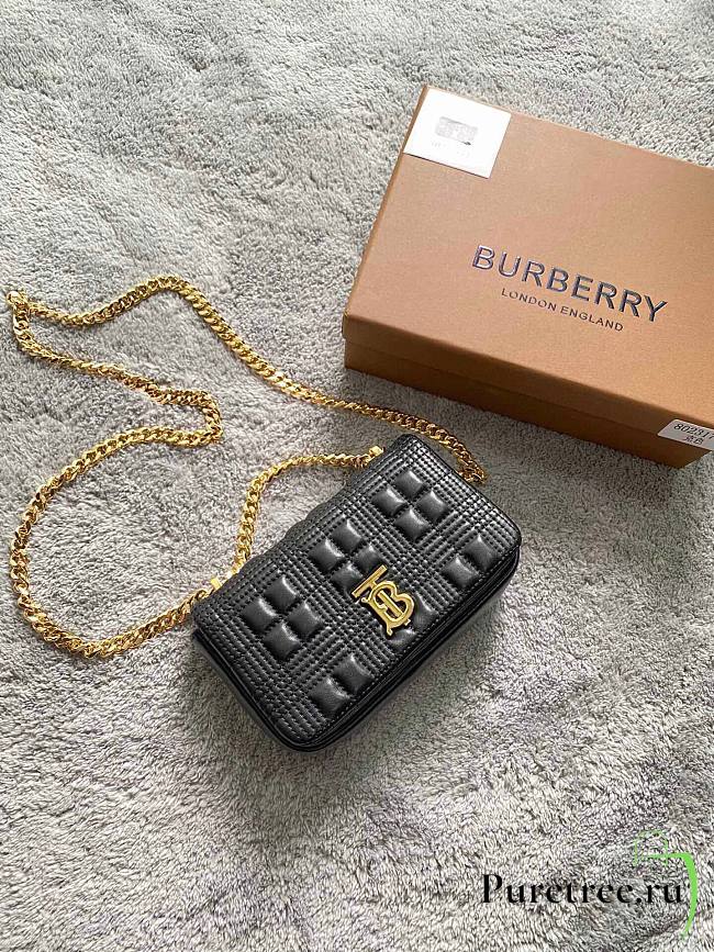 Burberry mini quilted Lola shoulder bag 17 black - 1