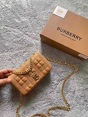 Burberry mini quilted Lola shoulder bag 17 brown - 3