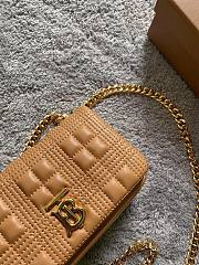 Burberry mini quilted Lola shoulder bag 17 brown - 5