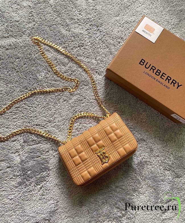 Burberry mini quilted Lola shoulder bag 17 brown - 1