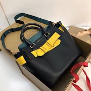 Burberry Medium Leather Block Detail Belt Bag 28cm Yellow - 5