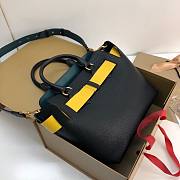 Burberry Medium Leather Block Detail Belt Bag 28cm Yellow - 6
