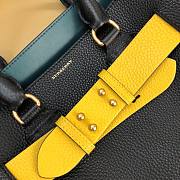 Burberry Medium Leather Block Detail Belt Bag 28cm Yellow - 3