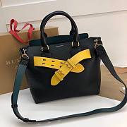 Burberry Medium Leather Block Detail Belt Bag 28cm Yellow - 2
