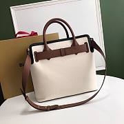 Burberry Large Buckle Tote Bag White 40cm - 3