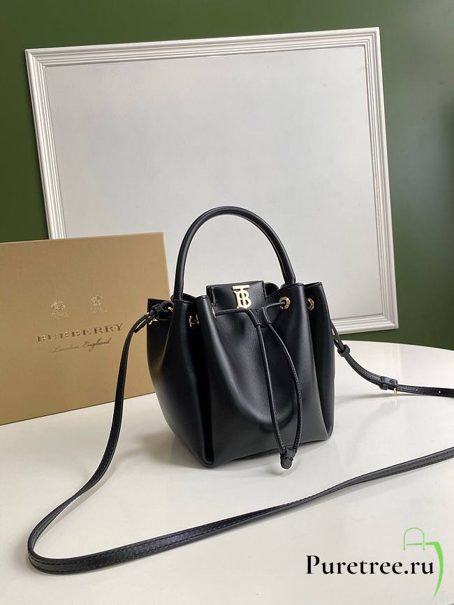 Burberry Monogram motif bucket bag black - 1