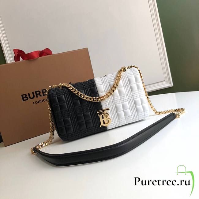 Burberry quilted 2-tone Lola crossbody bag - 1