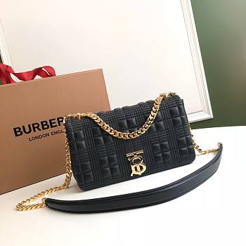 Burberry quilted Lola crossbody bag black
